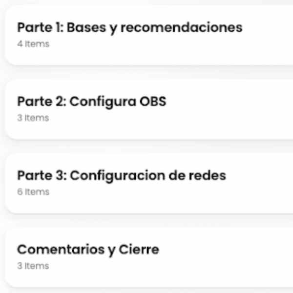 curso de obs contenido